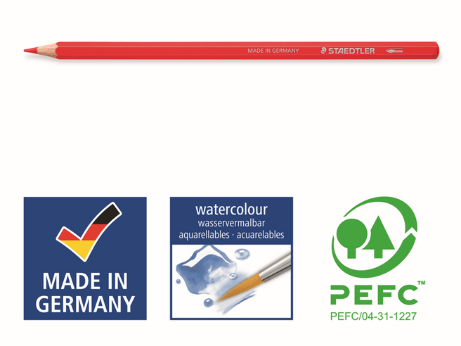 STAEDTLER WATERCOLOUR PENCIL 12COL 146 10C