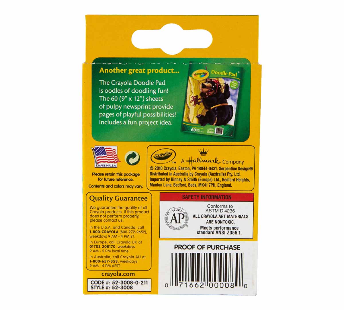 Crayola Crayon Classic 8's Bundle Pack 523008x12