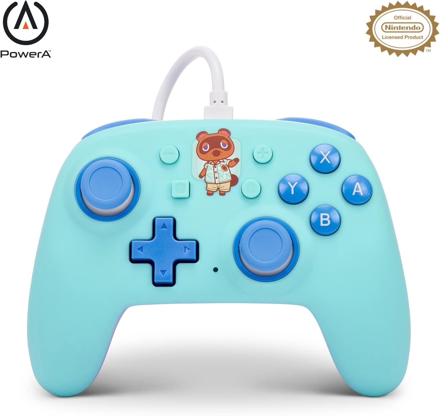PowerA Nano Wired Controller for Nintendo Switch - Animal Crossing: Hello Tom Nook (Officially Licensed)