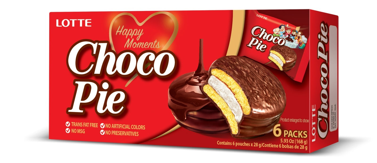 Lotte Choco Pie 6p Bibica 168g