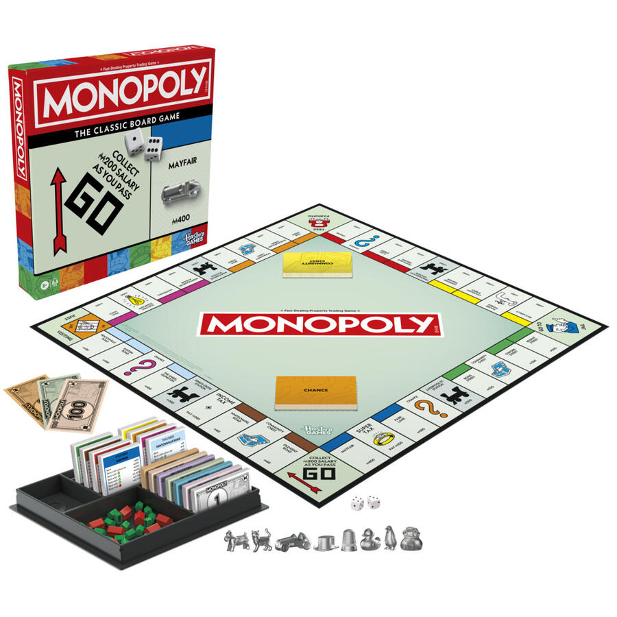 HASBRO MONOPOLY THE CLASSIC BOARD GAME UK VERSION
