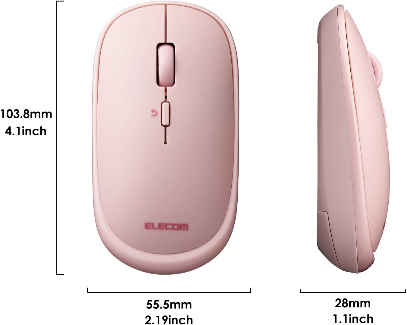 Elecom 2.4GHz Slint Wireless Mouse Pink