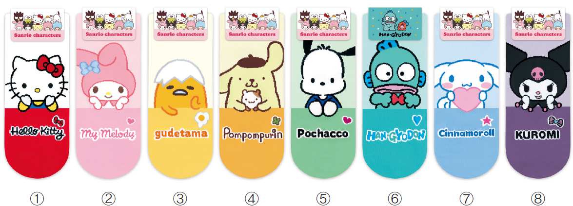 Sanrio Cutie Gaze Ankle Socks - Hangyodon