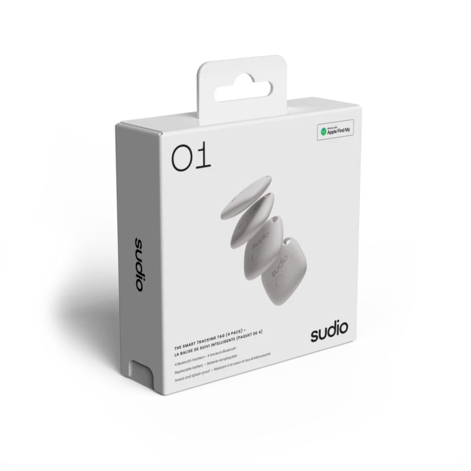 Sudio O1 Tracking Tag (4 pack) - White