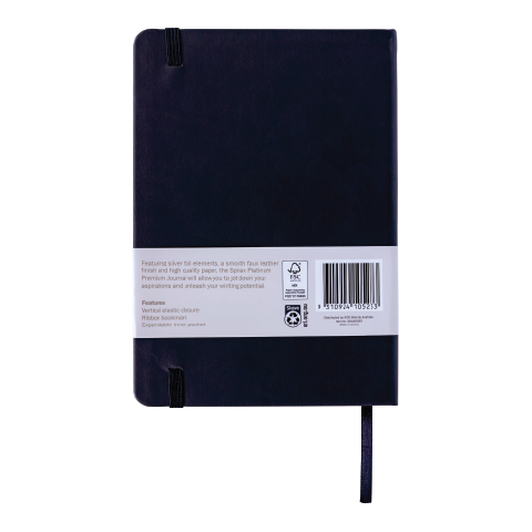 Spirax Platinum A5 Premium Journal Jet Black (160 Pages)