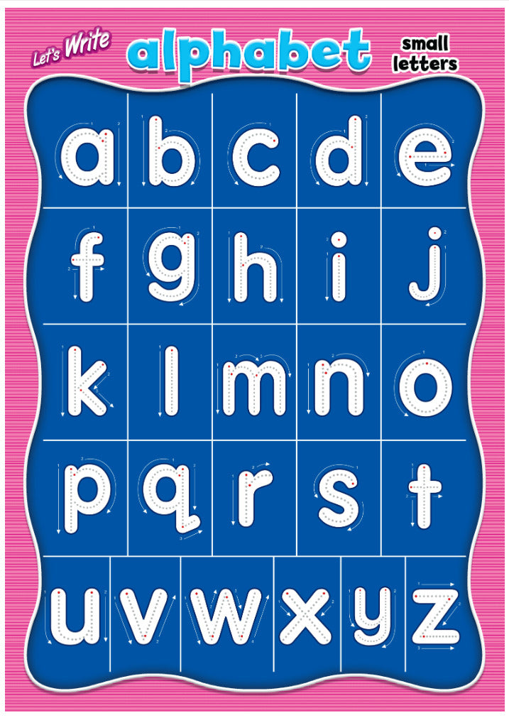 Preschool Let's Write Board: Small Letters