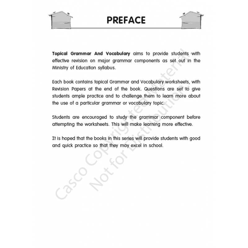 Primary 5 Topical Grammar and Vocabulary