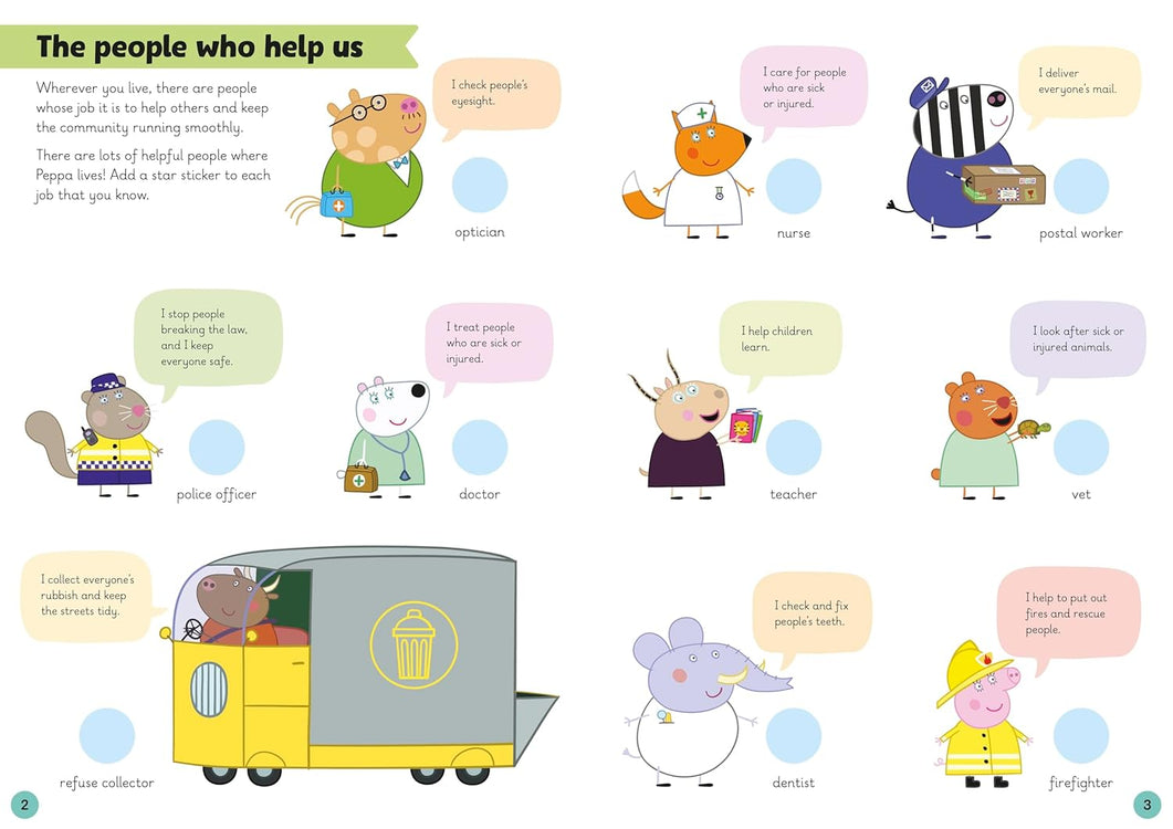 Learn with Peppa: People Who Help Us Sticker Activity Book