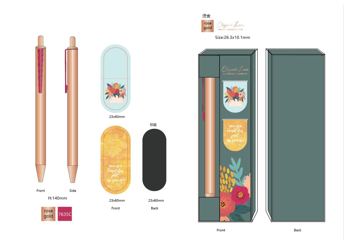 Ball Pen And Magnet Set 041202