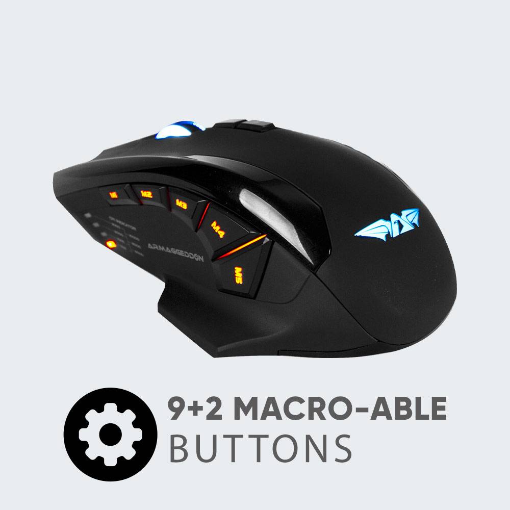 Armaggeddon NRO-5 Starship III RGB Laser Gaming Mouse