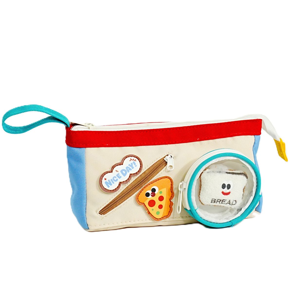 Assorted Fancy Triangle Pencil Bag 2 Zip 9125