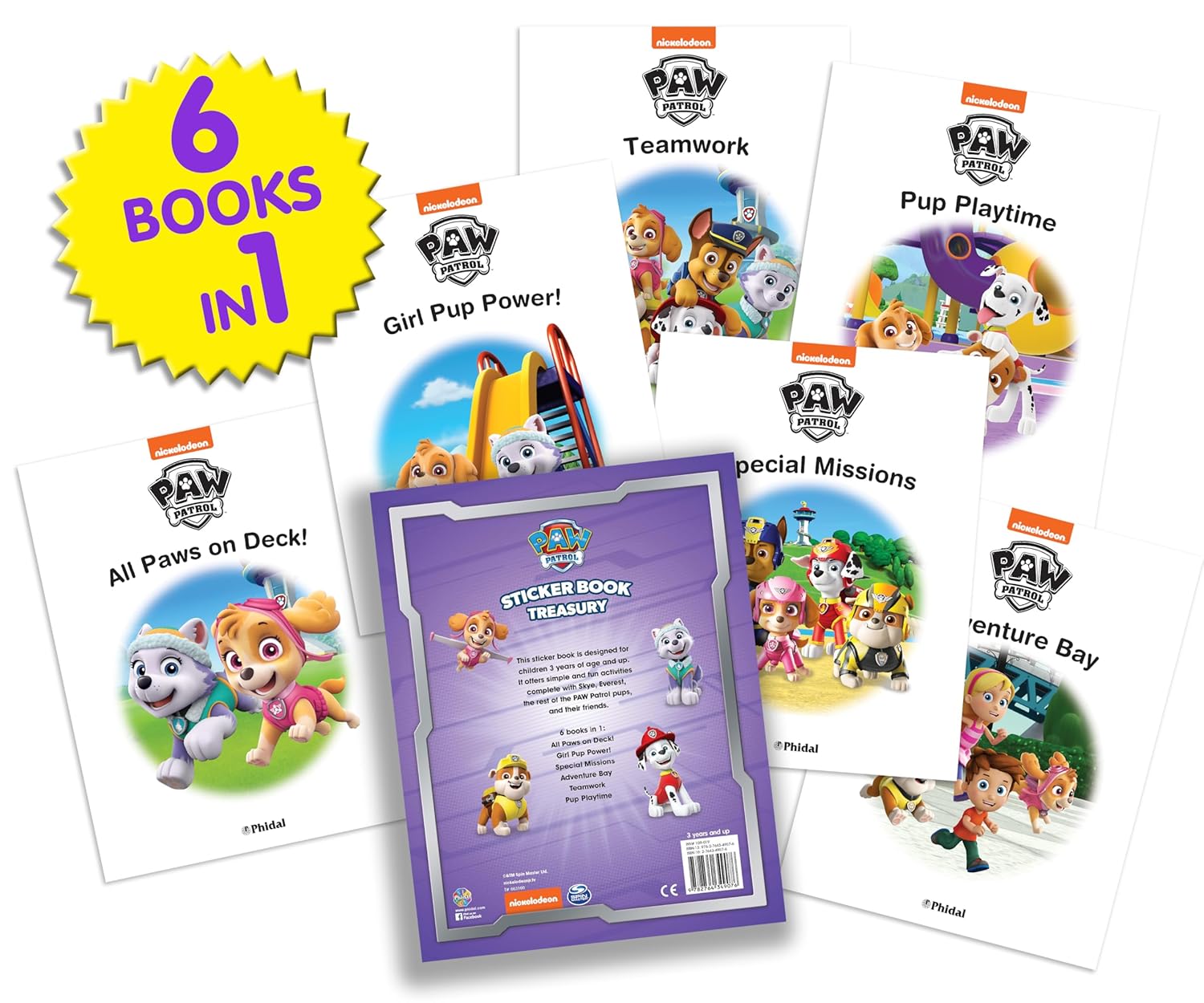 Paw Patrol Girl's Sticker Book Treasury