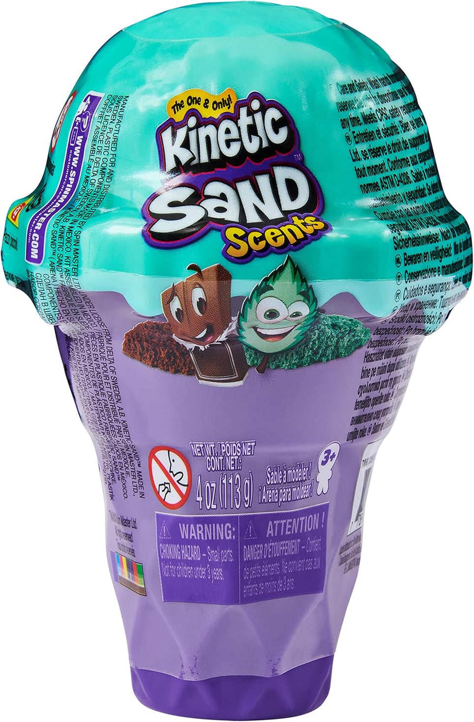 SPIN MASTER KINETIC SAND SCENTS ICE CREAM CONTAINER