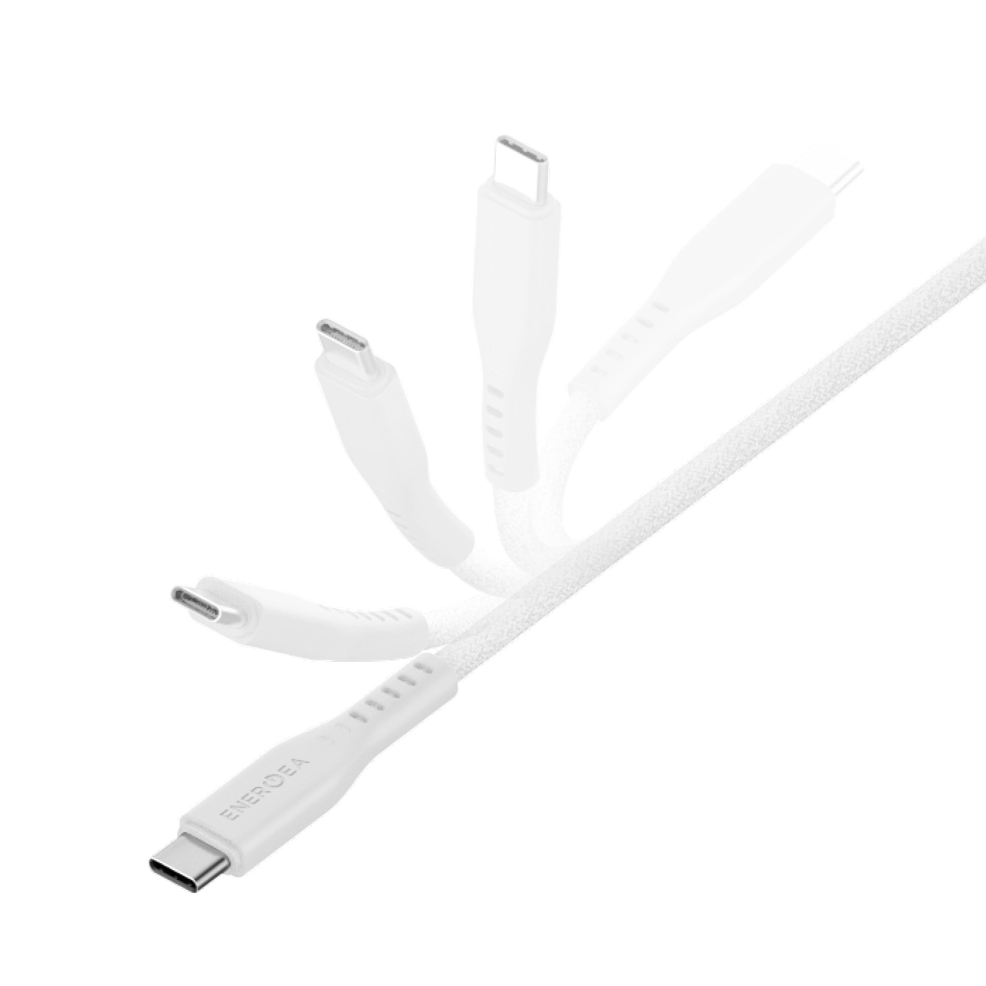 Energea Flow USB C-L 1.5M With MCT Cable - White