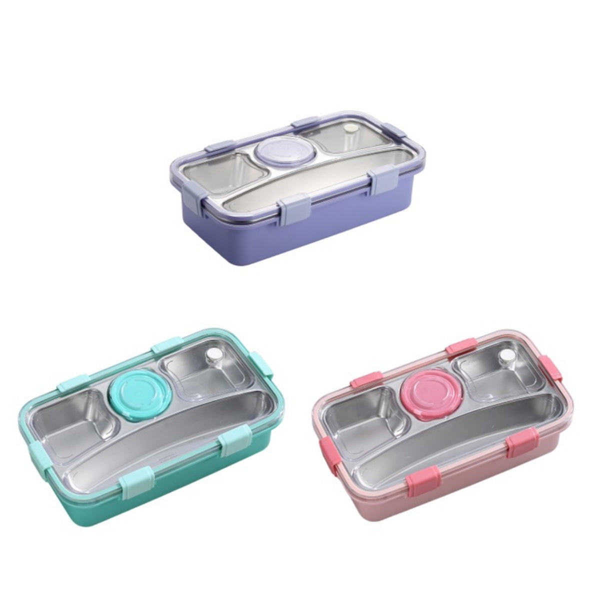 Lunch Box Set With 3 Divider