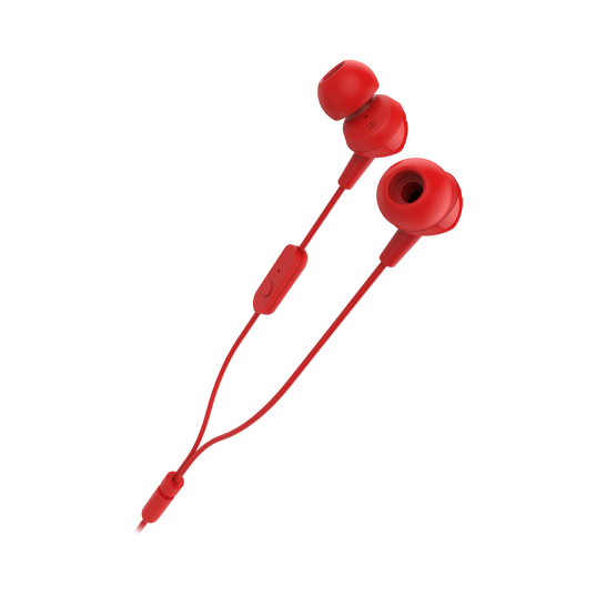 JBL C150SI In Ear Headphones With Mic - Red