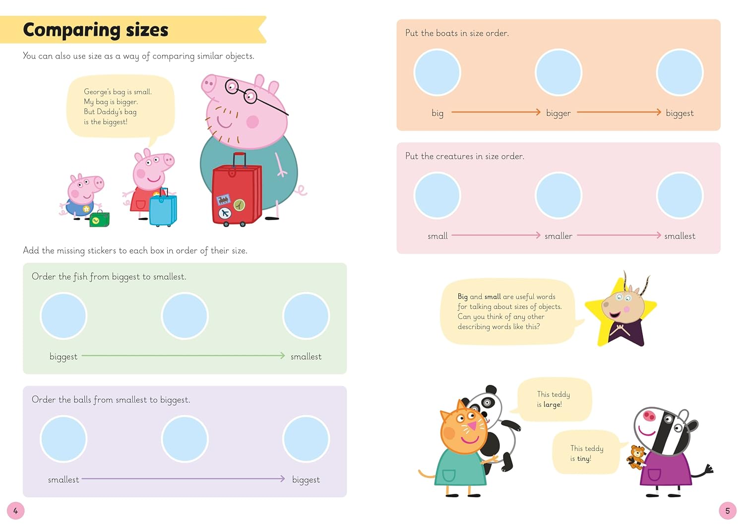 First Measuring Sticker Act (Learn with Peppa)
