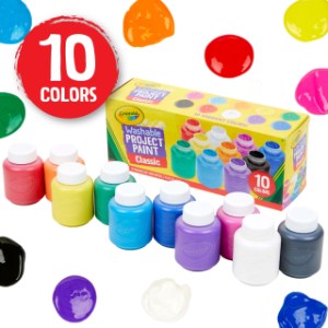 Crayola Washable Kids Paint Classic 2oz 10'S 541205