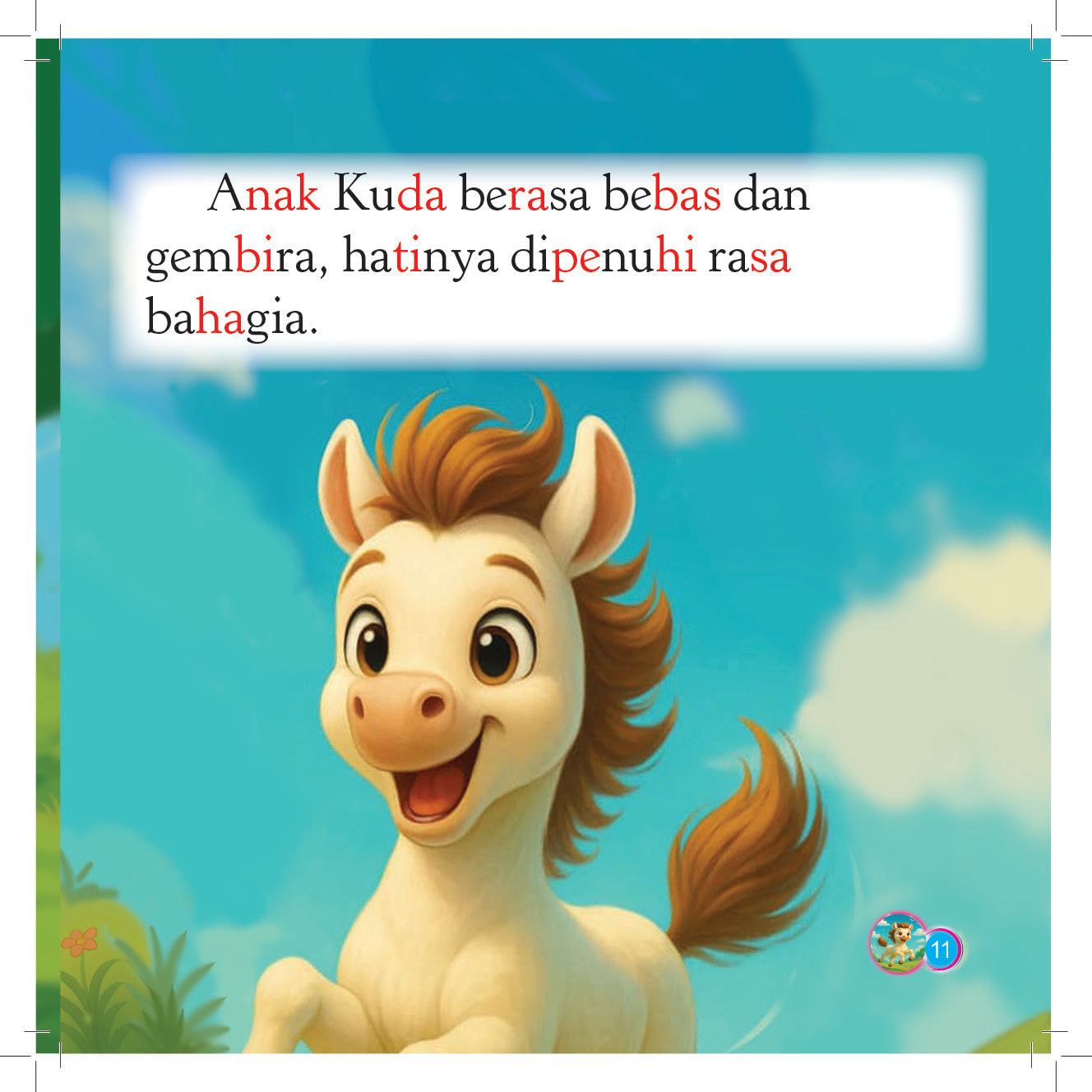 Siri Anak-anak Haiwan Comel : Anak Kuda Periang