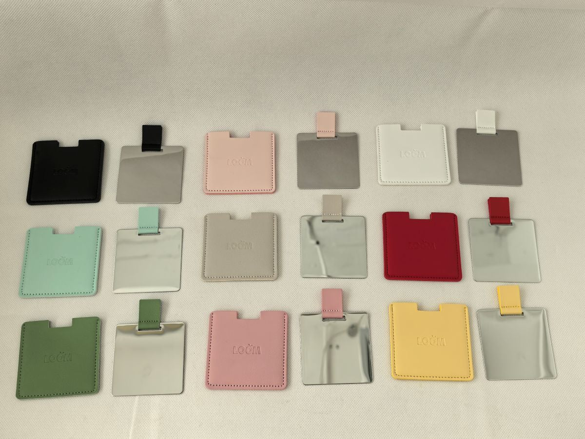 Loom Pu Cover Mirror Square Hl035