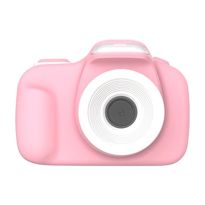 myFirst Camera 3 - Dual Lens Mini Camera for Boys and Girls Free Shockproof Case and Neck Lanyard - Pink