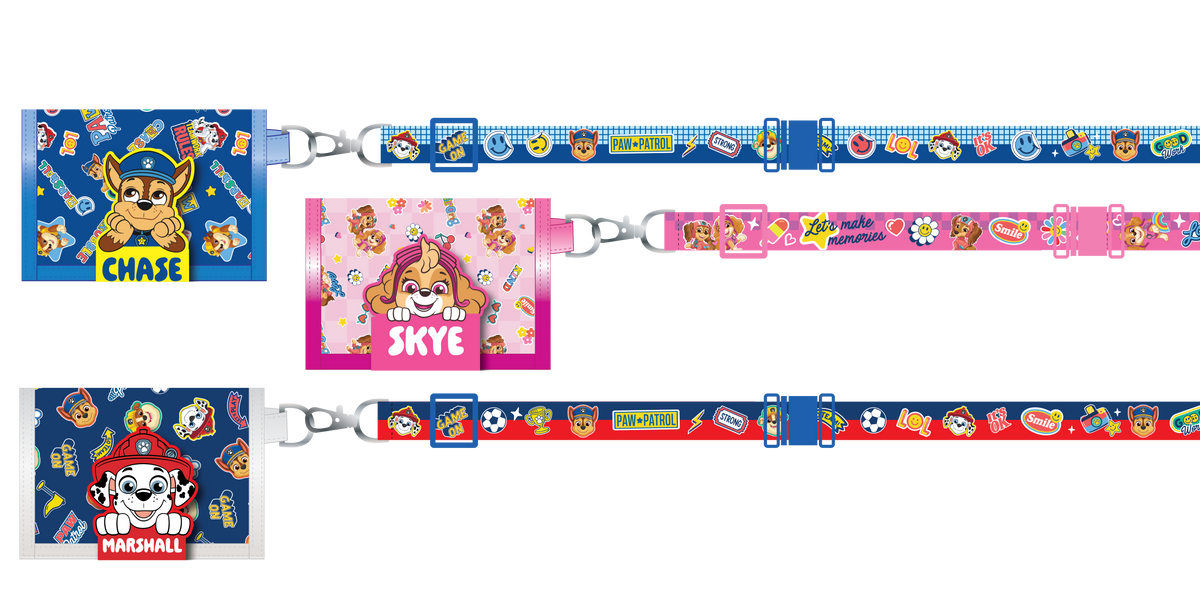 Paw Patrol Two Fold Wallet With Lanyard Marshall V2