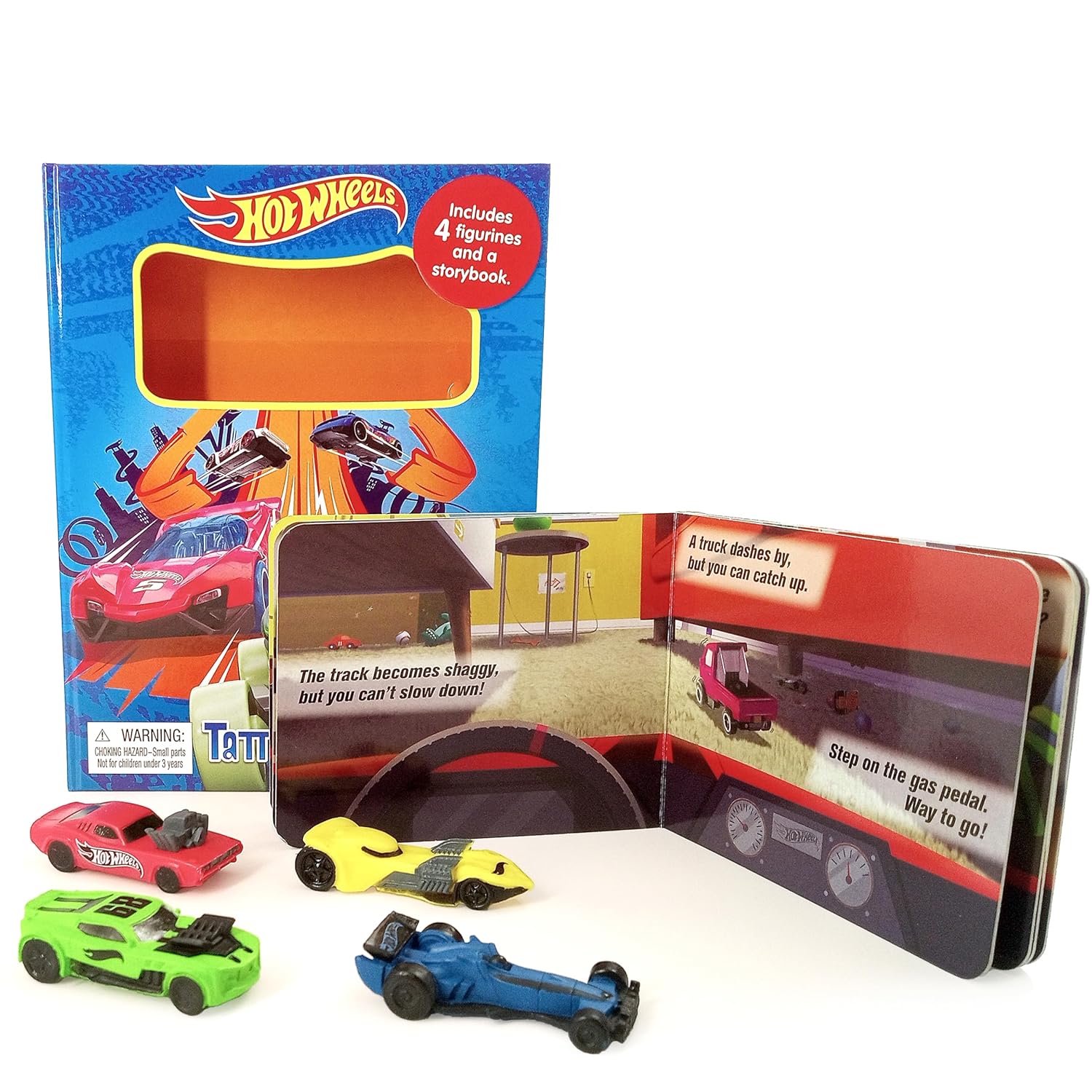 Hot Wheels Tattle Tales - Activity Books For Kids (12-Page Storybook, 4 Figurines) Board book – Picture Book