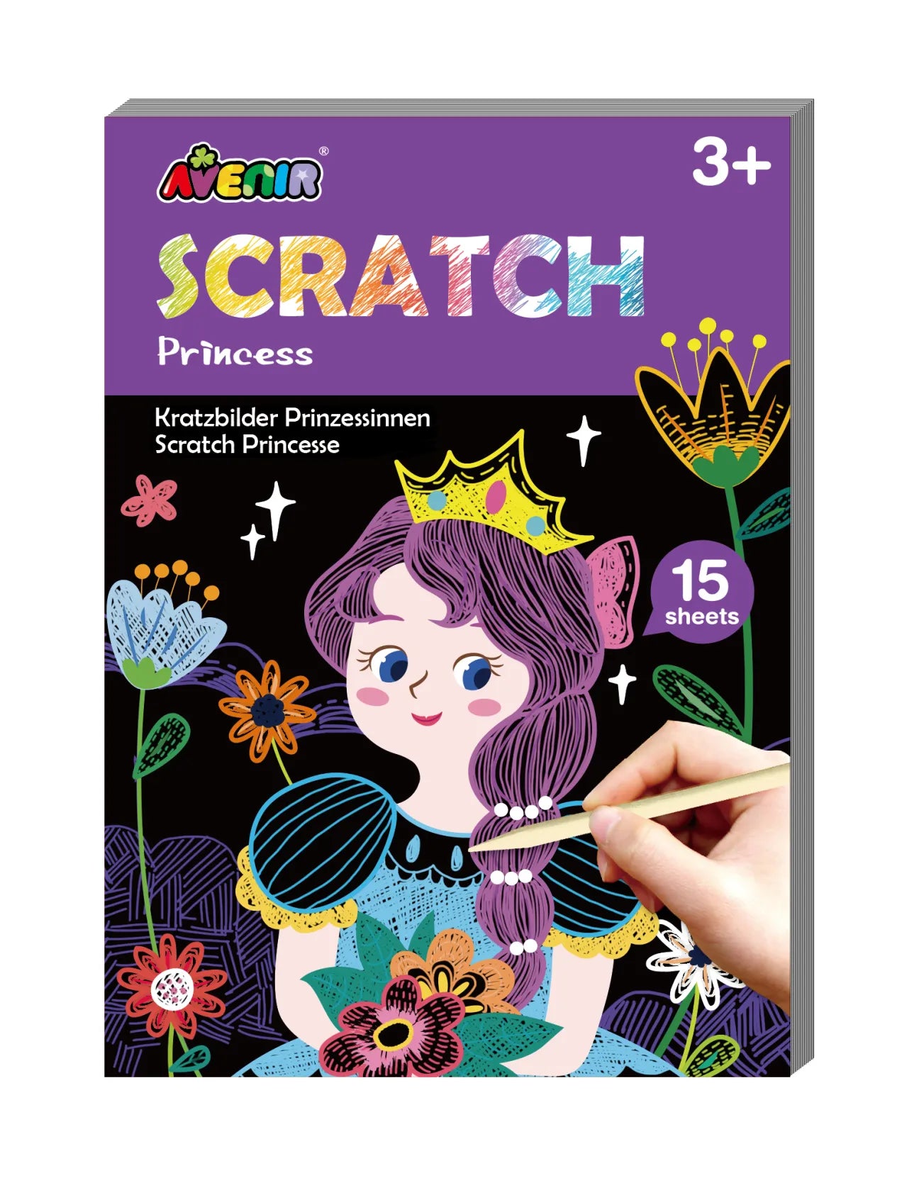 AVENIR MINI SCRATCH BOOK PRINCESS