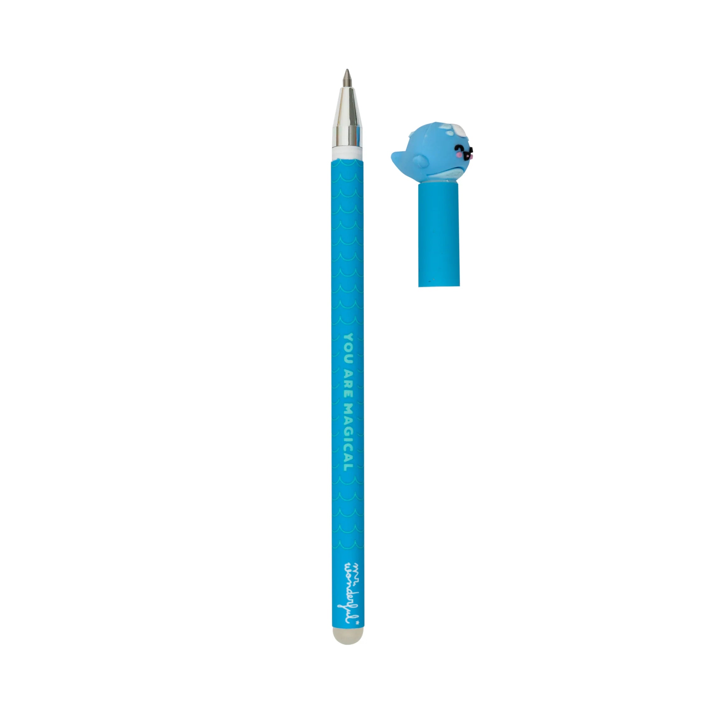 Erasable Pen With Cap - Karl The Narwhal