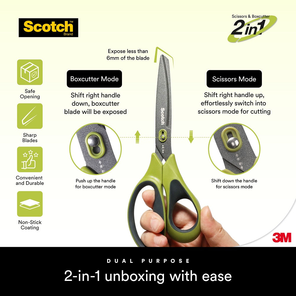 Scotch™ 1487ns Non-stick Unboxing Scissors 7"
