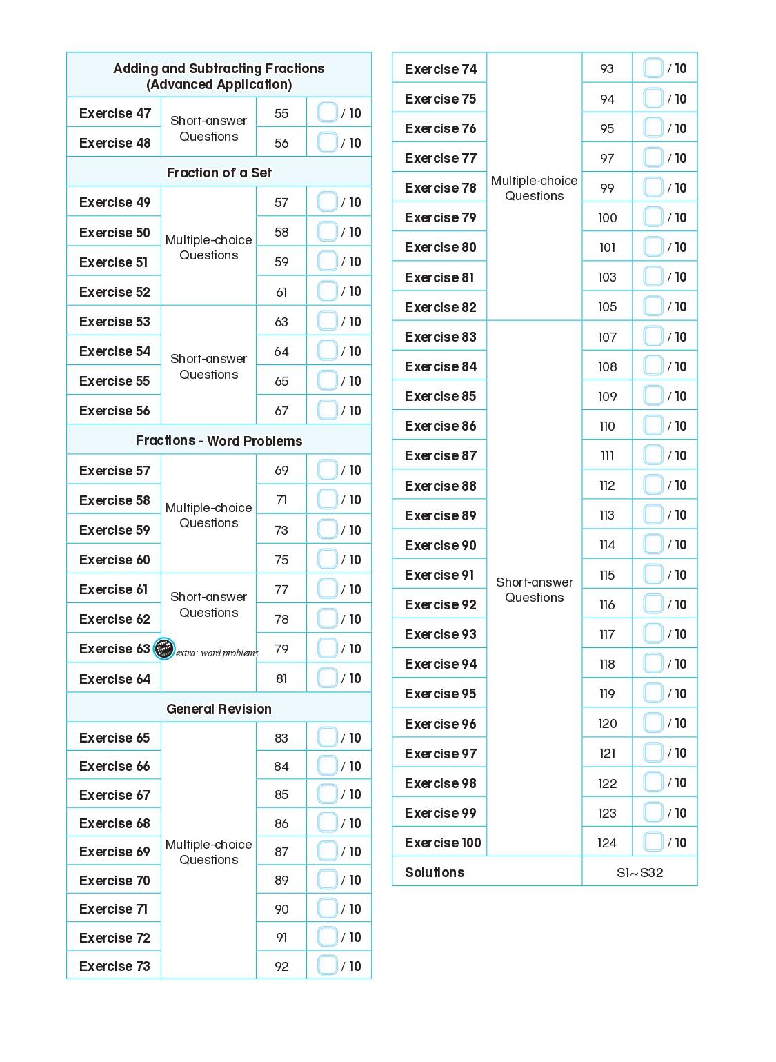  Conquer Mathematics Factors . Multiples . Fractions Workbook 4