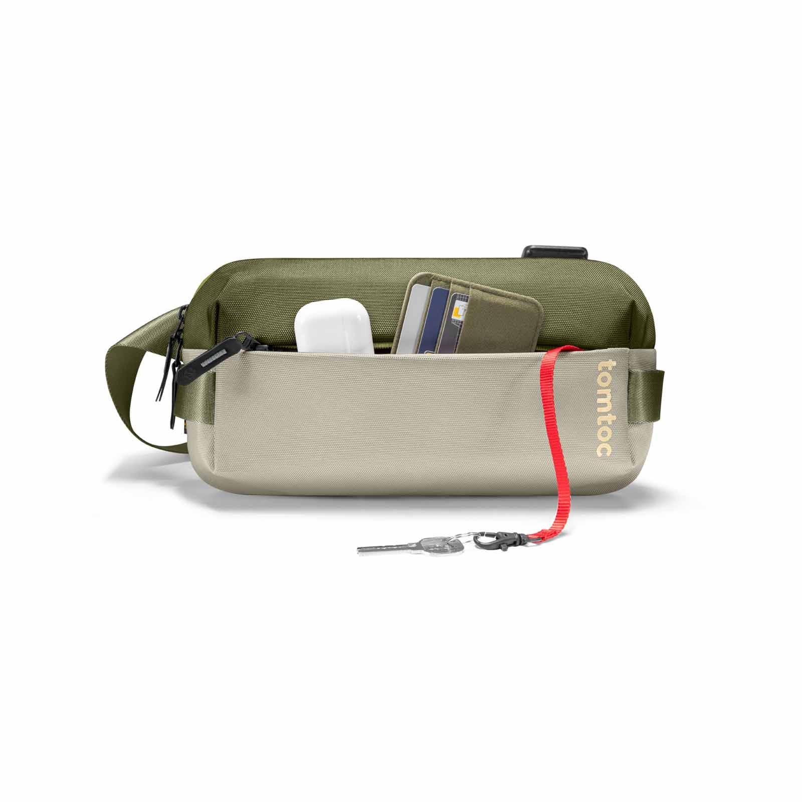 Tomtoc Explorer-H02 SlingBag with Minimalist EDC Design - Green