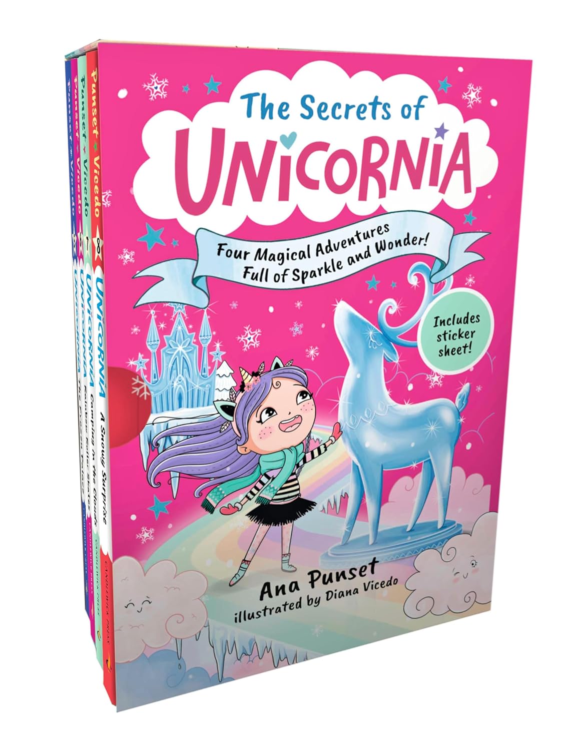 The Secrets of Unicornia: Four Magical Adventures Full of Sparkle and Wonder!: Books 5-8 (Box Set)