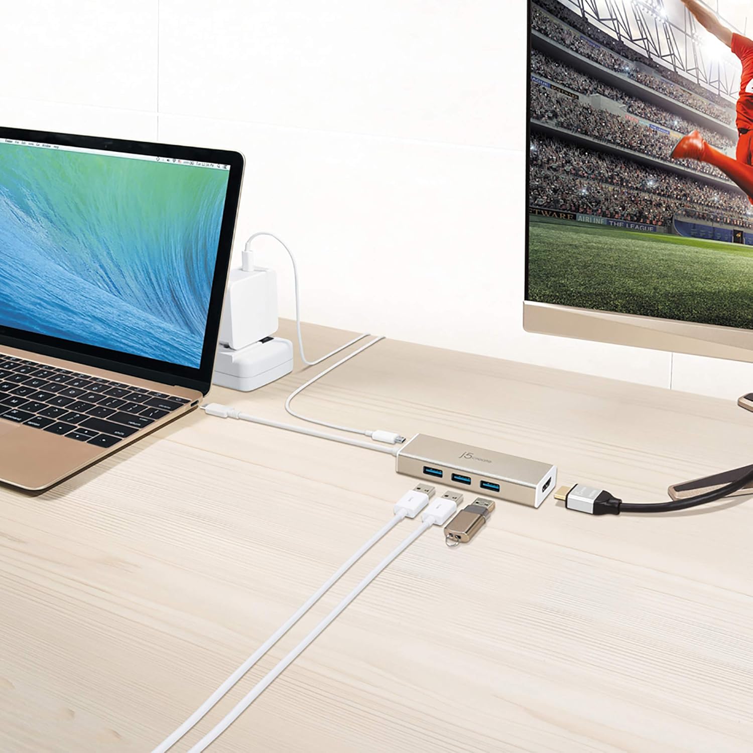 J5Create JCH451 USB 3.1 Type-C 3-Port Hub with 4K HDMI