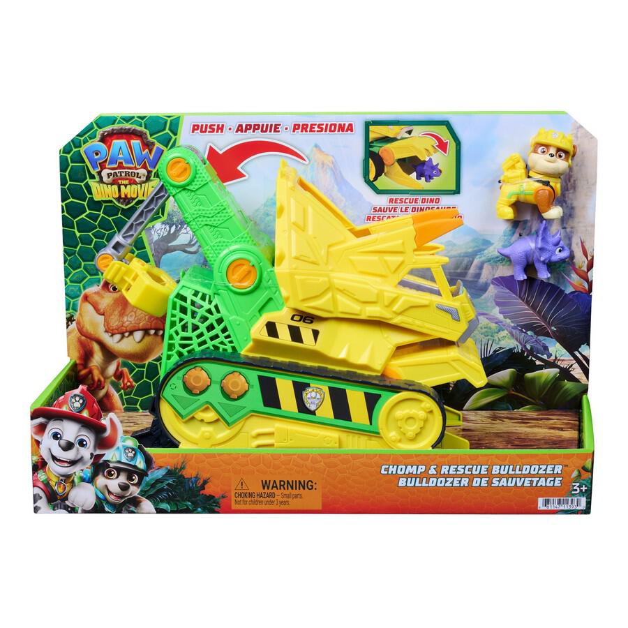 PAW PATROL THE DINO MOVIE CHOMP N RESCUE BULLDOZER