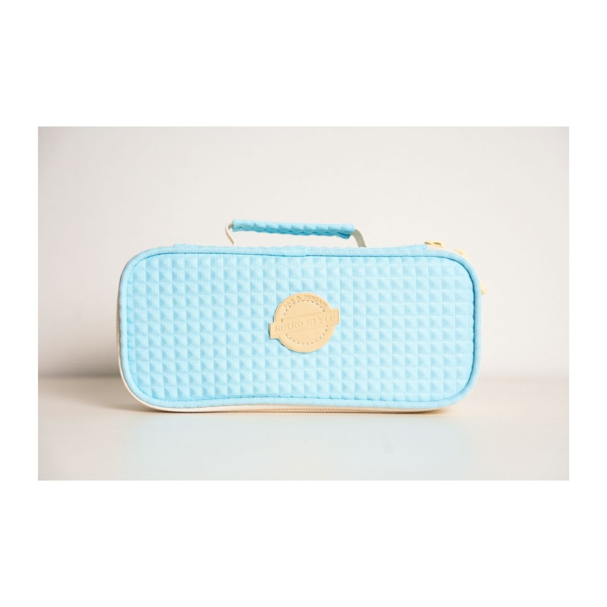 Pop Bazic Single Zip Pencil Bag (Blue) - PB-820RN-Blue