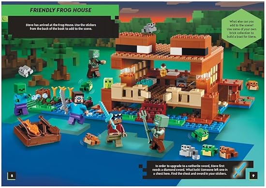 LEGO® Minecraft®: Steve's Netherite Adventure Search & Find Sticker Activity (With Steve Minifigure And Sword) (Lego® Search And Find) – Paperback