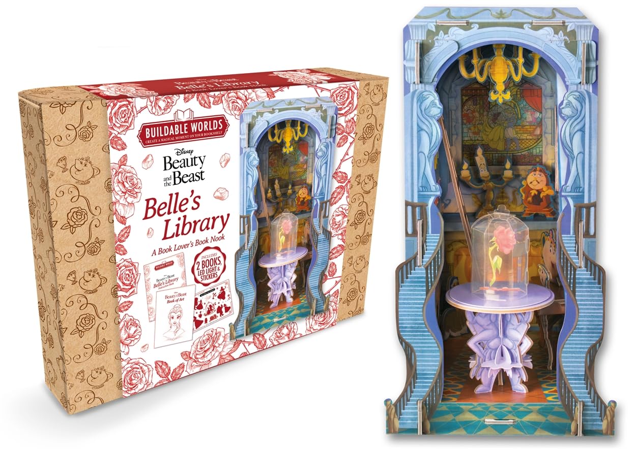 Disney Beauty and the Beast: Belle's Library: Buildable Worlds - A Book Lover's Book Nook (Paperback)