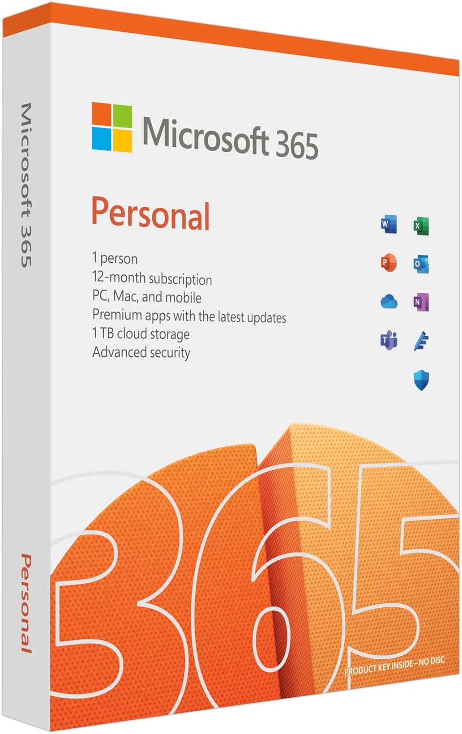 Microsoft M365 Personal English 1 Year Subscription Medialess P8