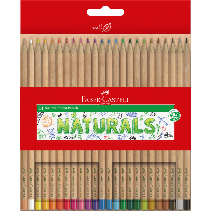 Faber-Castell Naturals Colour Pencils, Pack of 24-115024