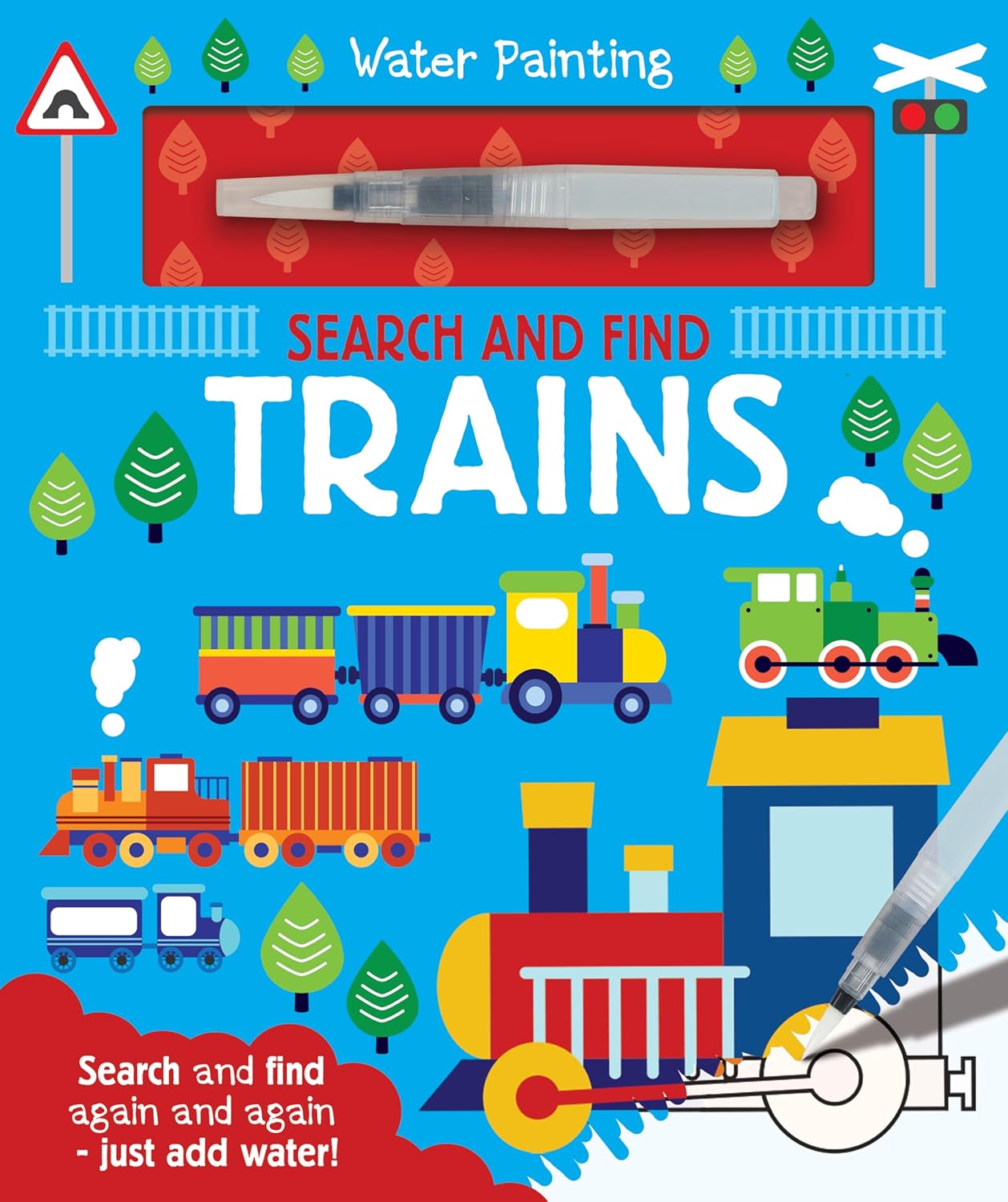 Search and Find Water Painting : Trains