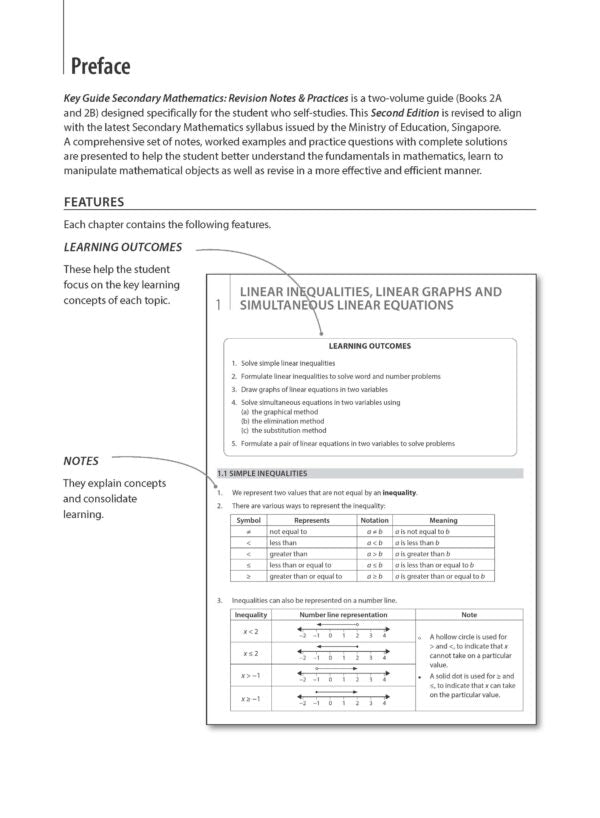 Key Guide Secondary Mathematics – Revision Notes & Practice Book 2A