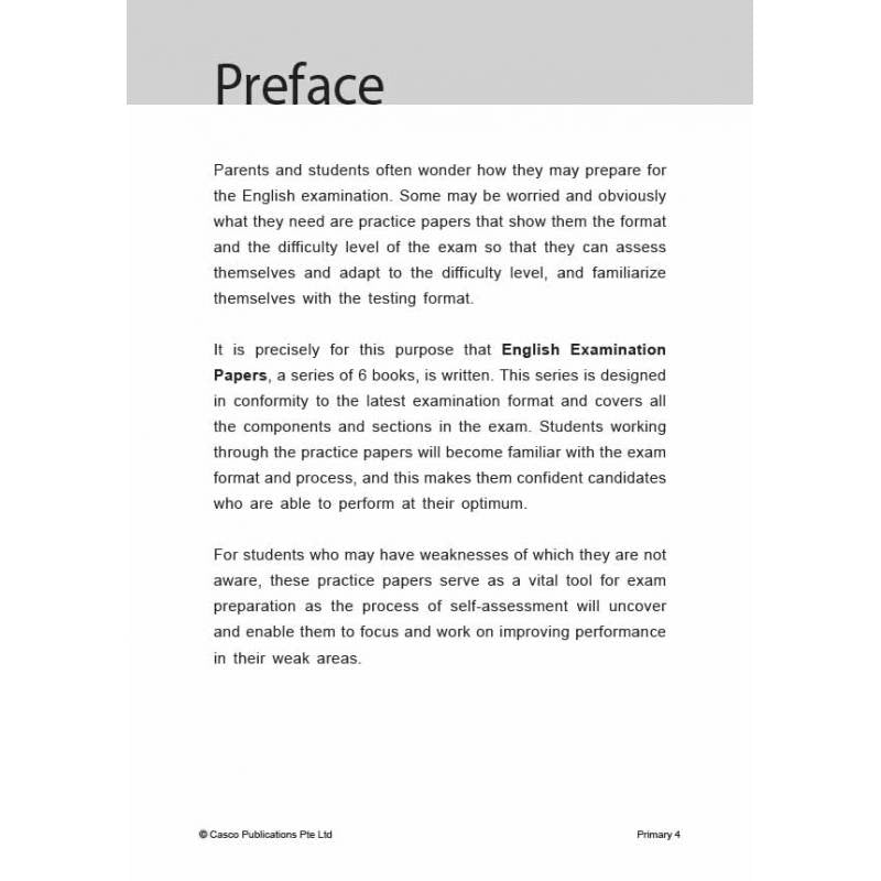 English Examination Papers Primary 4 (Pack)