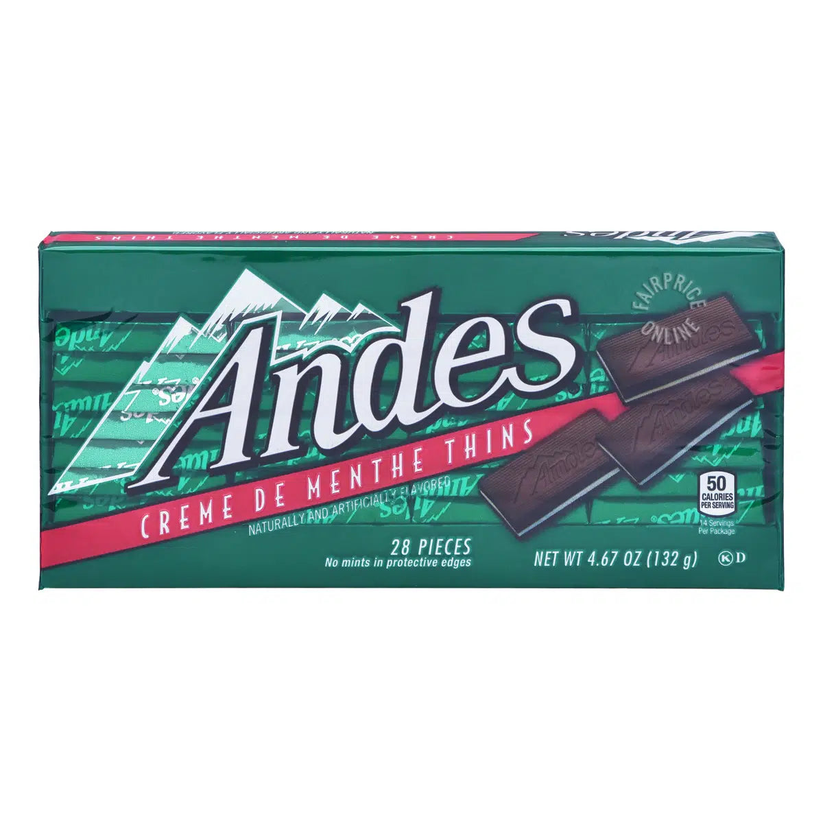 Andes Cream-de-menthe Chocolate 132g