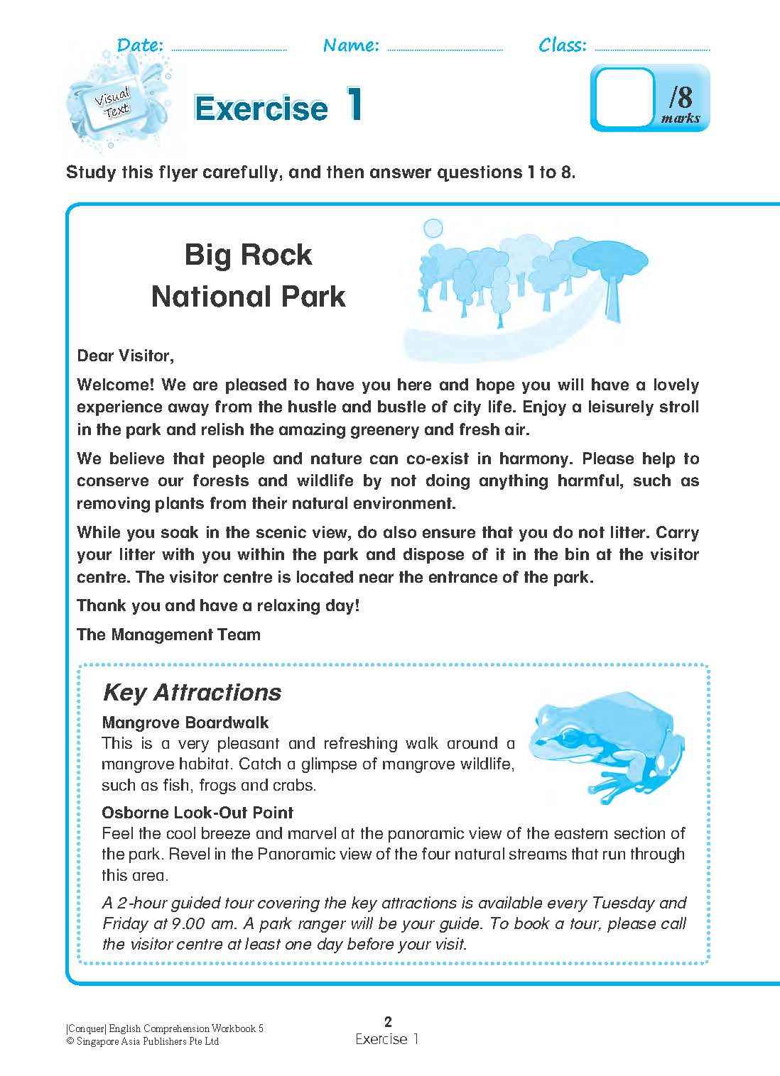 Conquer English Comprehension Workbook 5