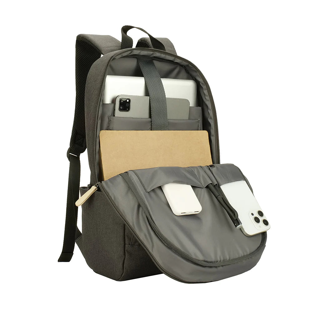AGVA Urban Denim Laptop Backpack 15.6" LTB399 – Black