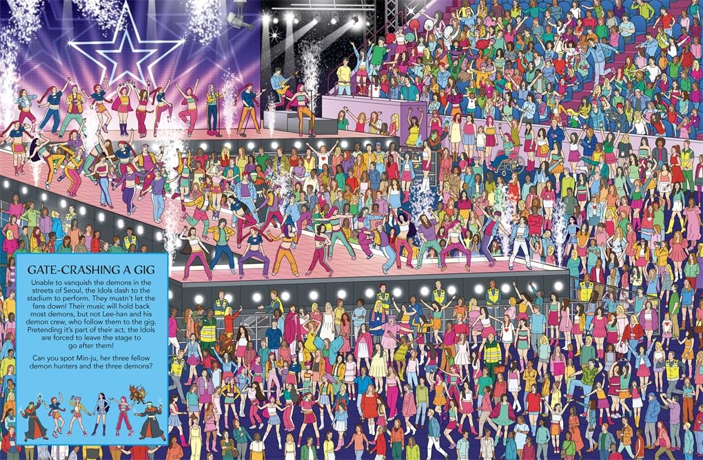 Where's the K-Pop Idol?: A Search and Find Book For Demon Hunters (Paperback)