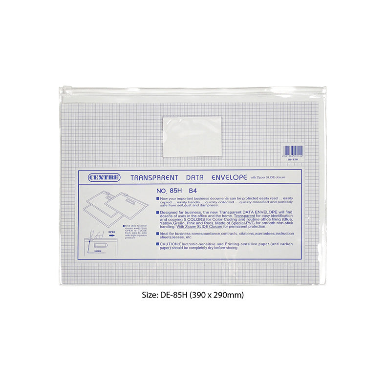 Centre Pvc Zip Bag  B4