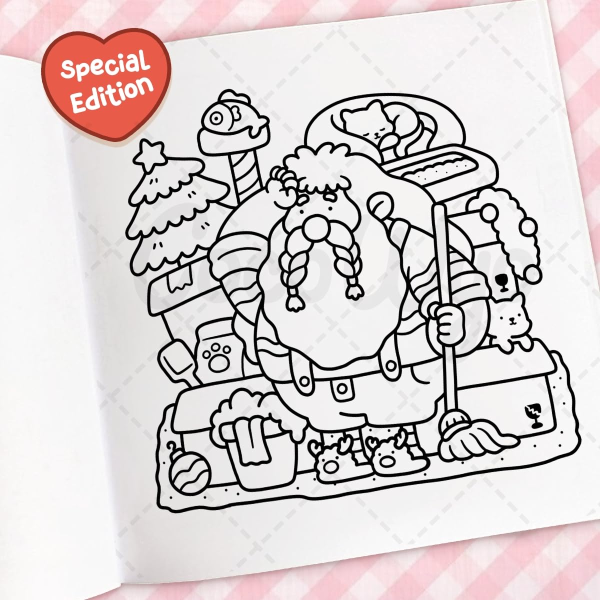 Cozy Christmas: The Cute and Relaxing Festive Colouring Book (Coco Wyo) Paperback