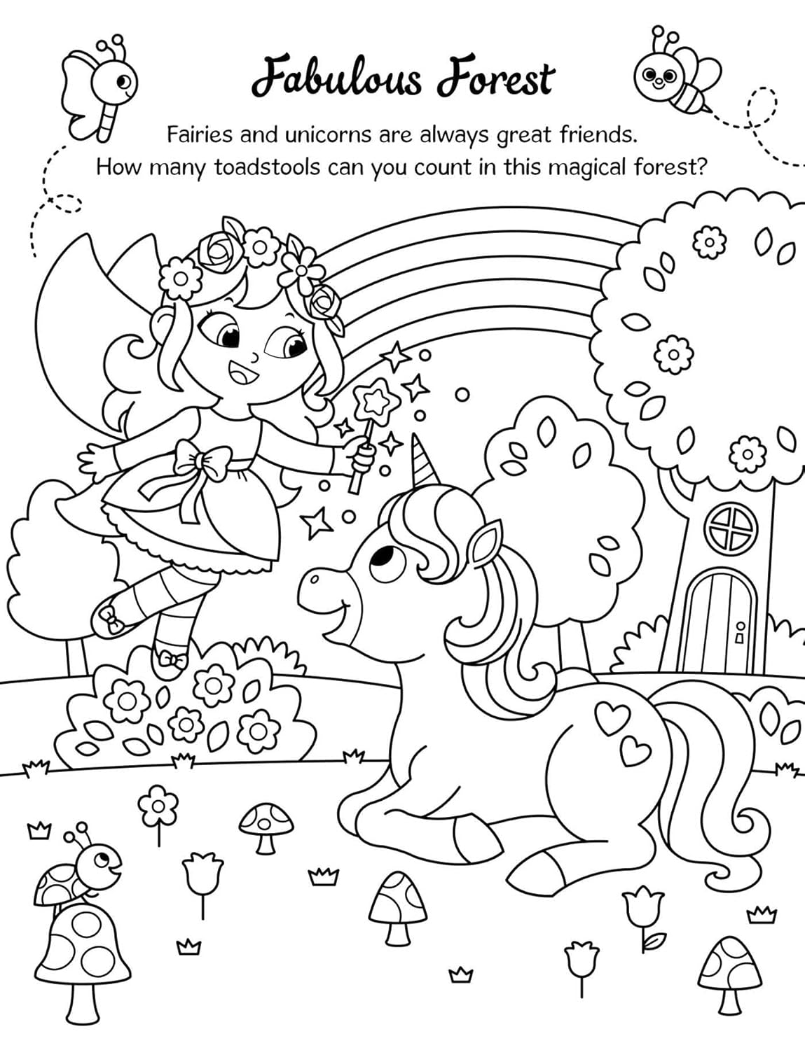 Super Cute Unicorns Coloring Set